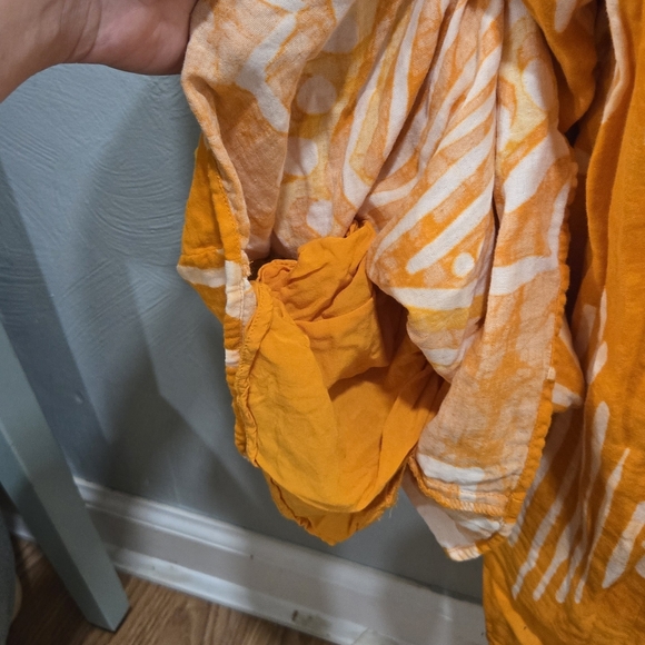 Anthropologie• Orange Pleated Wide Leg Women's Jumpsuit. Sz 4 - Picture 14 of 16